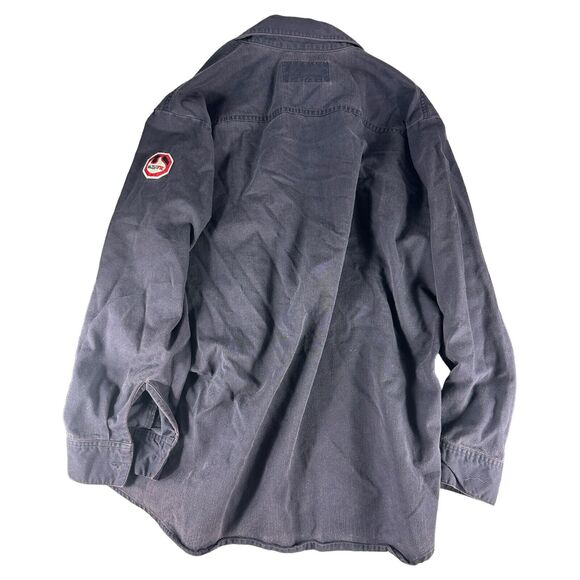 Walls FR Flame Resistant Mens Long Sleeve Button Shirt HRC 2 ATPV 8.3 XL Denim - Picture 2 of 3